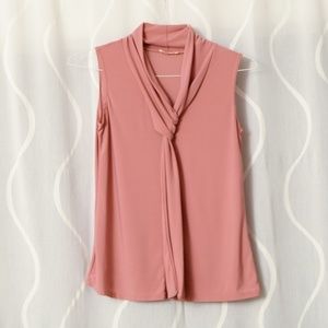 NEW PROSPECT BLVD Knotted Necktie Scarf Tank Top | Size M